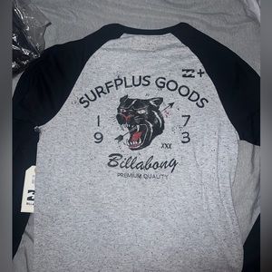 men’s size medium billabong, long sleeve shirt